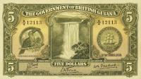 Gallery image for British Guiana p14a: 5 Dollars